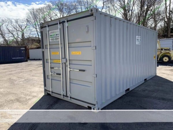 20′ x 8′ x 8,5′ hoch - Neuer zweitüriger Versand-/Lagerbehälter - Grau
