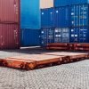 20 Fuß Gebraucht Flat-Rack-Container