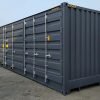 40ft-high-cube-open-side-shipping-container-new-grey-corner-back-1200x800 40 Fuß Neu High-Cube Seitentür-Container