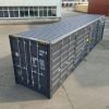 40ft-high-cube-open-side-shipping-container-new-grey-corner-right-top 40 Fuß Neu High-Cube Seitentür-Container