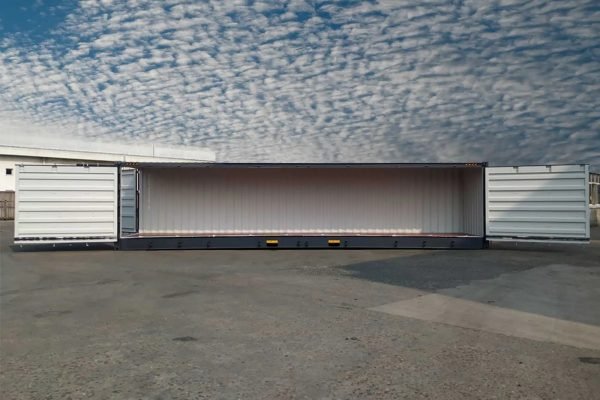 40ft-high-cube-open-side-shipping-container-new-grey-open-door-half 40 Fuß Neu High-Cube Seitentür-Container