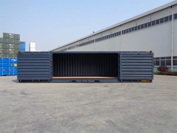 40ft-high-cube-open-side-shipping-container-new-grey-open-side-half 40 Fuß Neu High-Cube Seitentür-Container