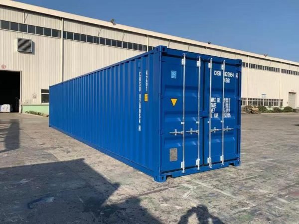 40ft-shipping-container-dry-van-blue-new-corner-left-front 40 Fuß Neu Hard-Top-Container