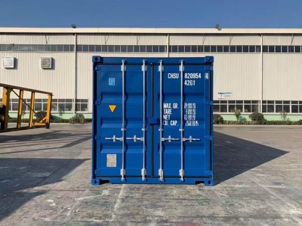 40ft-shipping-container-dry-van-blue-new-front 40 Fuß Neu Hard-Top-Container
