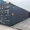 40ft-shipping-container-high-cube-double-door-new-grey-corner-right-front 40 Fuß Neu High-Cube Double-Door Container