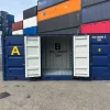 20 Fuss Container mit offener Seite und Auffangwanne
